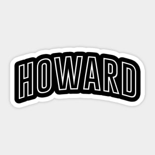 HOWARD V.1 WHITE Sticker